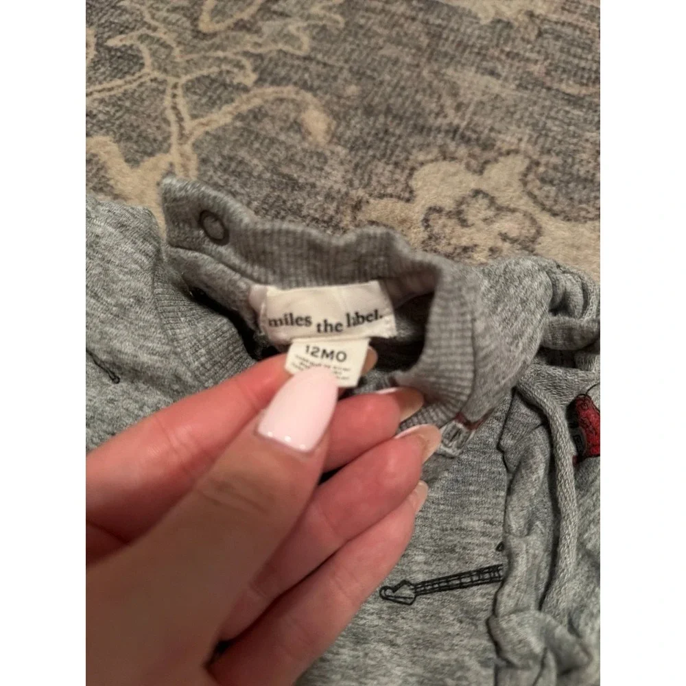 Infant Miles The Label Guitar Long Sleeve Crewneck Top